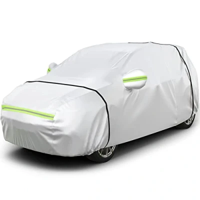 Image of Favoto Car Cover Full Dustproof Waterproof Winter &amp; Summer for 430 cm 465 SUV Silver 3 kg