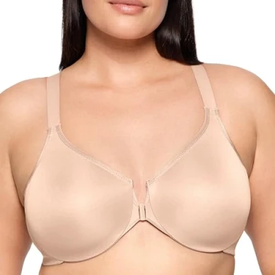 Image of Glamorise Full Figure Plus Size Wonderwire Front Closure Posture Back Bra Underwire #9265
