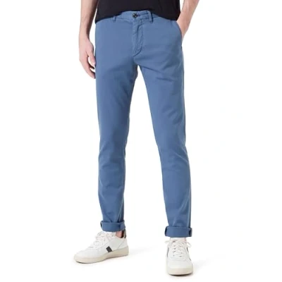 Image of Tommy Hilfiger Men Chino Bleecker Structure GMD Woven Pants, Blue, 32/32