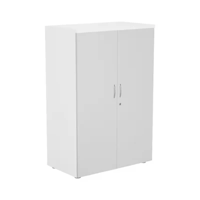 Image of Wooden Storage Cupboard Doors : 1200mm White