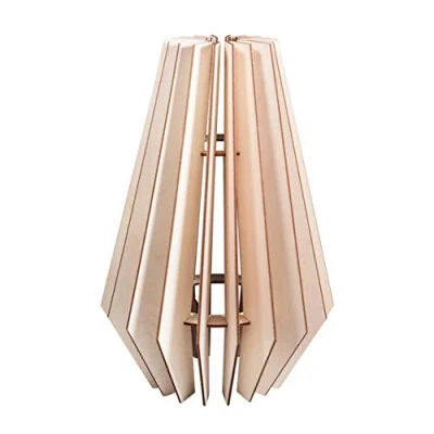 Image of Rayher 62898505 Wood.lamella lamp Stockholm,FSCMixCred., natural, 24x24x35cm, 22 part, box 1Set