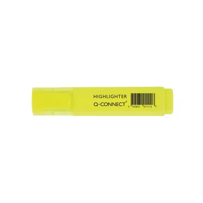 Image of Q Connect Yellow Highlighter Pen (Pack of 10) Ref KF01111