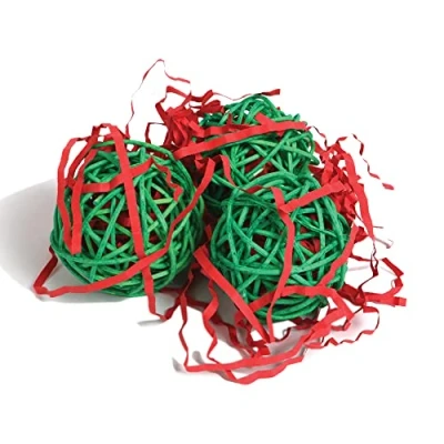 Image of Jolly Christmas Stuffer Balls Parrot Toy Pack of 3