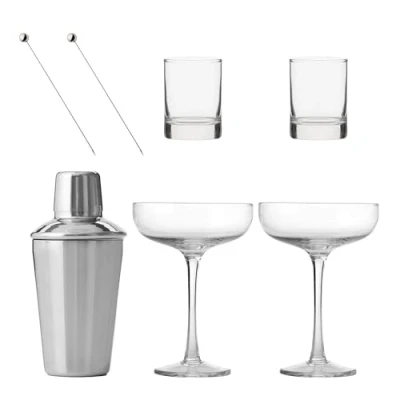 Image of Ravenhead Entertain Martini Cocktail Set with 2 Glasses