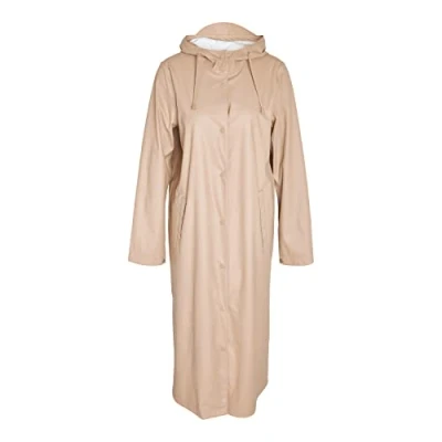 Image of Noisy may Women&#039;s Nmsky L/S X Long A line Raincoat Noos, Nomad, S
