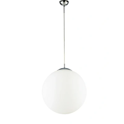 Image of LAMPD Globe Pendant Ceiling Light White 45x51cm