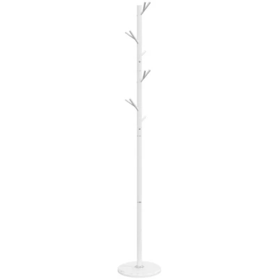 Image of vidaXL Coat Stand White 175 cm Powder coated Iron