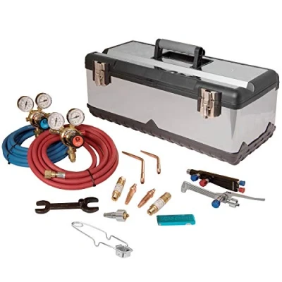 Image of Lightweight Welding &amp; Cutting Set Oxygen Oxy Acetylene Gas Sheet Metal Brazing