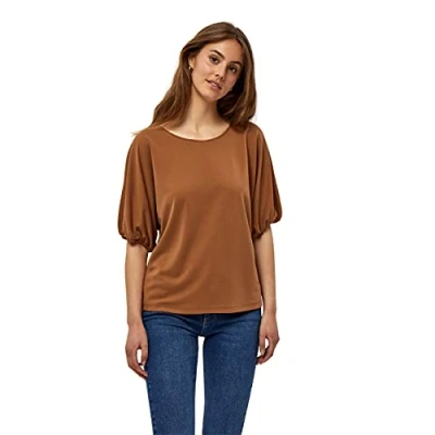 Image of Desires Women&#039;s Elara Blouse 5003 Rubber Brown S