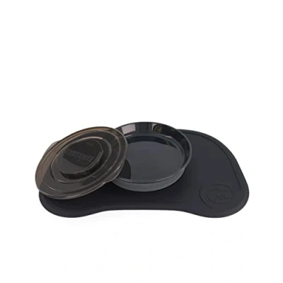 Image of Twistshake Click Mat Non Slip Silicone Base for Babies, 38 x 25 cm, BPA Free, Black