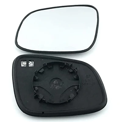 Image of Fits Chevrolet Spark, For 2009 to 2020 Heated Base Convex Wing Mirror LEFT HAND (UK Passenger Side)