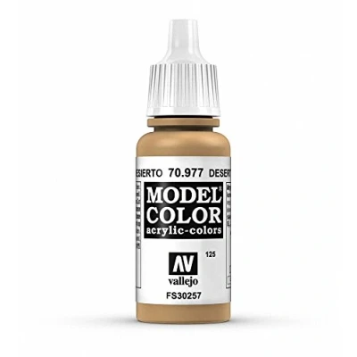 Image of Vallejo VJ70977 Model Color 17 ml Acrylic Paint Desert Yellow