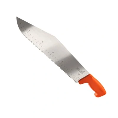 Image of Hultafors insulation knife made of Japanese carbon steel I 300 mm x 50 blade Incl. guard For cutting a variety insulating materials such as Styrodur, mineral wool etc. 389010