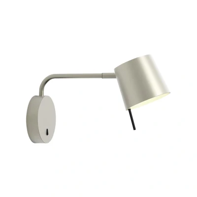 Image of Miura Swing Arm Matt Nickel Wall Light Astro