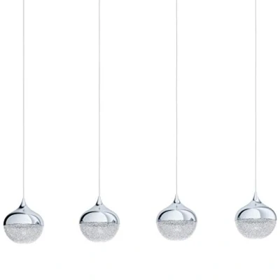 Image of Eglo Lighting Mioglia 4 Lamp Straight Bar Pendant Ceiling Light Chrome