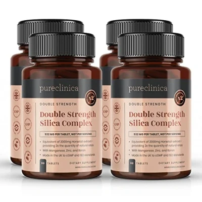 Image of Double Strength Silica Complex 12 Month Supply (2000mg Horsetail Extract x 360 Tablets)