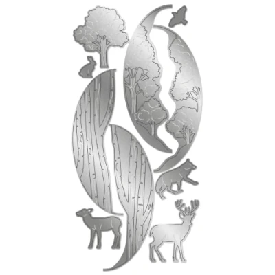 Image of Gemini Create a Card Interchangeable Scene Metal Cutting Die Wonderful Woodland