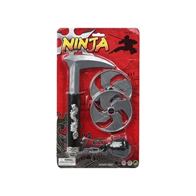 Image of BigBuy Kids S1131477 Ninja Warrior Weapons Kit, Multicoloured