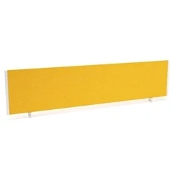 Image of Impulse/Evolve Plus Bench Screen 1800 Bespoke Senna Yellow White Frame