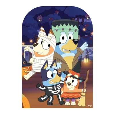 Image of Star Cutouts SC4537 Bluey Halloween Stand In Cardboard Cut Out Height 131cm