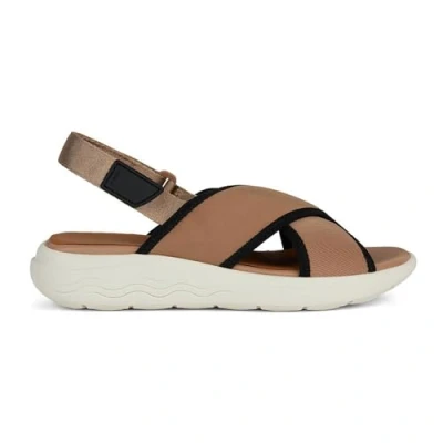 Image of Geox Women&#039;s D Spherica Ec5 Sports Sandal, Dk Skin, 8 UK