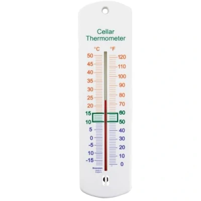 Image of Beer and Wine Cellar Thermometer 240 MM Ideal for Or Temperature Monitoring