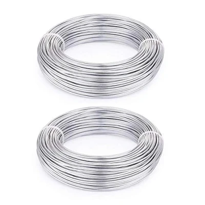 Image of Aluminium Wire Rolls 10m Bendy Craft Silver for Jewelry Making,DIY Sculpture,Modelling Making and Crafts(Sliver,Diameter 1.0mm)
