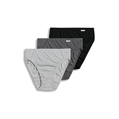 Image of Jockey Women&#039;s Underwear Elance French Cut 3 Pack, Grey Heather, 7