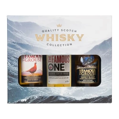 Image of 3 x 5cl Scotch Whisky Selection gift set 40% ABV.