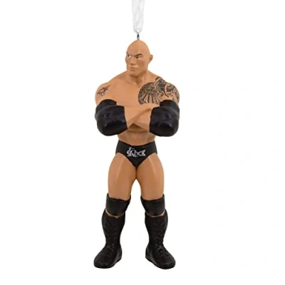 Image of Hallmark WWE The Rock Christmas Ornament