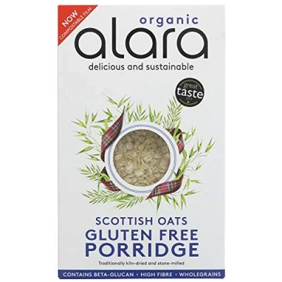 Image of Alara Scottish Oats Porridge Flakes Organic Gluten Free 500 g (Pack of 3) by N/A