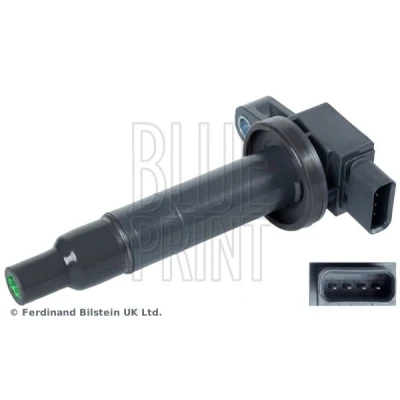 Image of 9091902229, 9091902270, 90919T2007, 90919W2002 Ignition coil BLUE PRINT ADT31494 12V black 4 TOYOTA: Yaris II Hatchback, iQ, Corolla IX Saloon