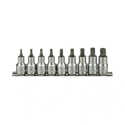 Image of Teng M1213TX 1/2 inch Socket Clip Rail TX Drive (9 Pieces)