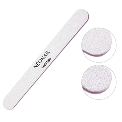 Image of NÉONAIL 1x Nail File Straight 100/180 Grey (Pack of 1)