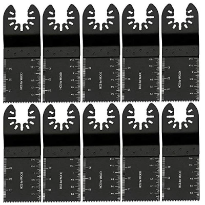 Image of Oscillating Saw Blade Wood Cutting Kit Quick Release Multitool for Craftsman Bosch Dremel FEIN Ridgid TCH Makita Milwaukee (10Pcs)