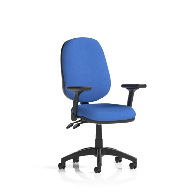 Image of Eclipse Plus II Operator Chair Blue Adjustable Folding Arms