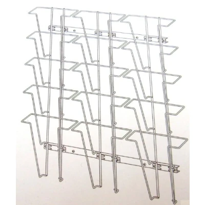 Image of TWINCO A4 15 Compartment Literature Holder, Silver