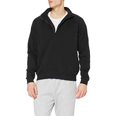 Image of Fruit of the Loom Men&#039;s Premium Sweater, Black, L UK