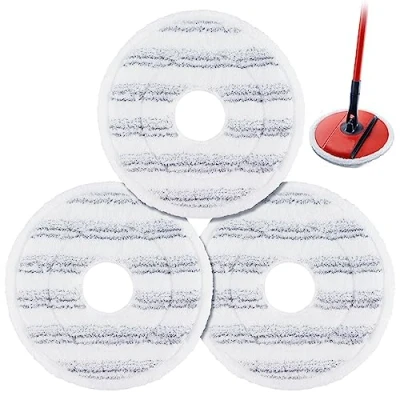 Image of Sgizoku 3PCS Mop Refill for Vi le das Spin and Clean Head Replacement Washable Reusable Microfiber Cleaning Floors