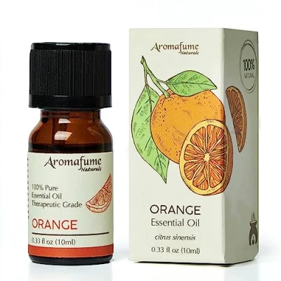 Image of AROMAFUME Orange Essential Oil 100% Natural, Therapeutic Grade Oils Pure, Uplifting Aromatherapy for Home Diffusers, and Natural Cleaner Use Gifts Her 10ml