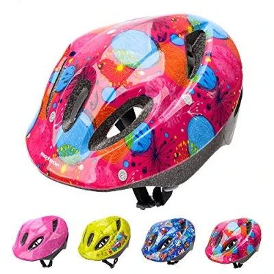 Image of Cycle Helmet For Kids Child MTB Bike Bicycle Skateboard Scooter Hoverboard Riding Safety Lightweight Adjustable Breathable MV5 2 (S (48 52cm, 18.8 20.4 inch), Pink Abstract)