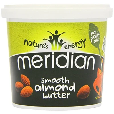 Image of Meridian Smooth Almond Butter 100% Nuts 1kg Pack of 2
