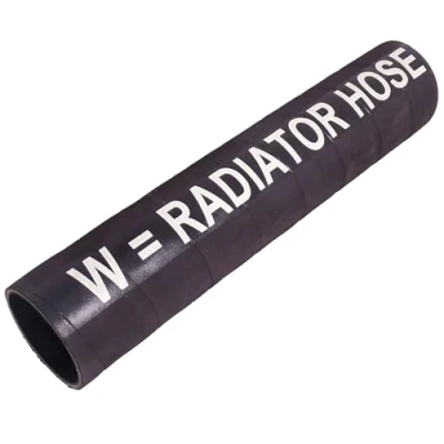 Image of 38mm (1 1/2&quot;) Internal Diameter Black 1 Metre Straight Length Rubber Water Radiator Hose