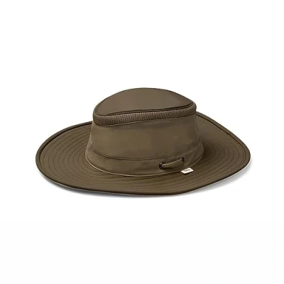 Image of Tilley Women&#039;s Ltm6 Airflo Broad Brim Hat, Olive, 7.875 UK
