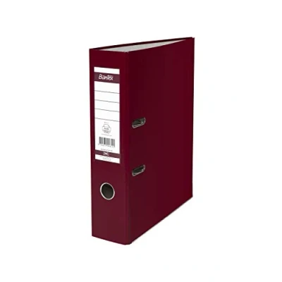 Image of BANTEX 100551803 Lever Arch File A4 5 cm Pack of 20 Burgundy