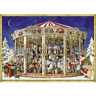 Image of Coppenrath &#039;The Christmas Carousel&#039; A4 Traditional Advent Calendar Paper