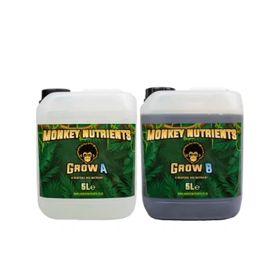 Image of Trade Hydro Monkey Nutrients Grow 5 Litre A and B Base Nutrient