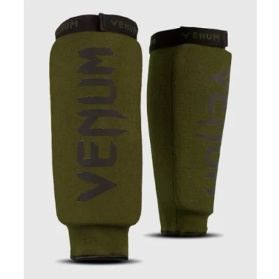 Image of Venum, Kontact Shin Guards Without Foot, Men&#039;s, XL, Black/Gold