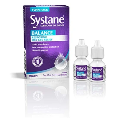 Image of Systane balance lubricant eye drops, restorative formula 10 ml (Pack of 2)