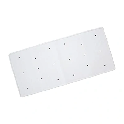 Image of Anti Bacterial Rubber Bath Mat White (34 x 74cm)